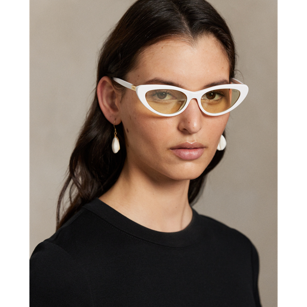 Ralph Lauren Polo Cat-eye Sunglasses In White