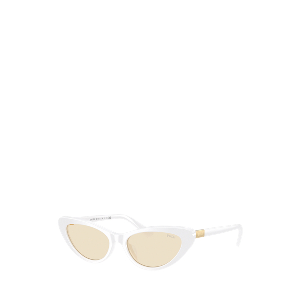 Ralph Lauren Polo Cat-eye Sunglasses In Shiny White
