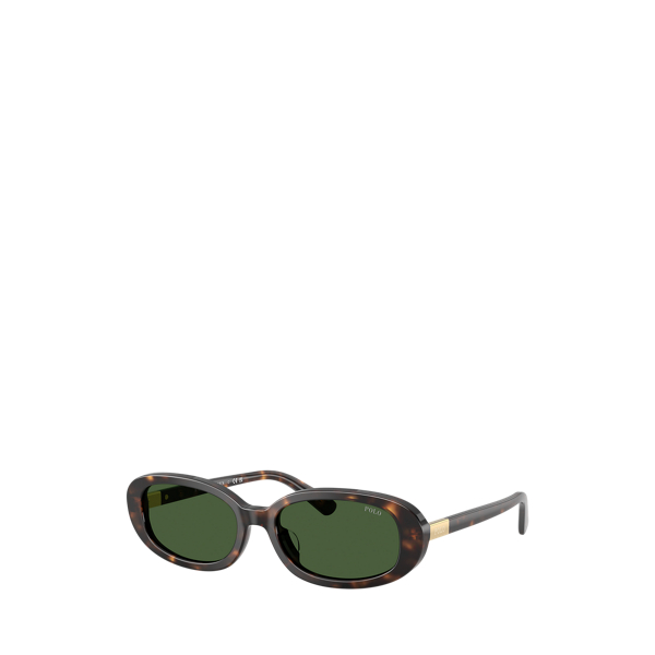 Ralph Lauren Polo Oval Sunglasses In Brown