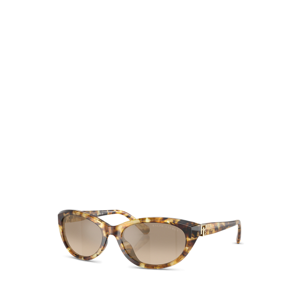 Ralph Lauren Rl Oval Sunglasses In Gray