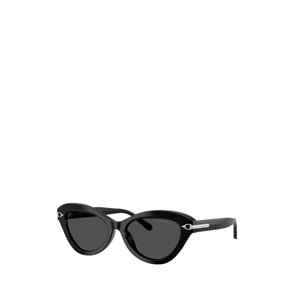 Ralph Lauren Stirrup Cat-eye Sunglasses In Black