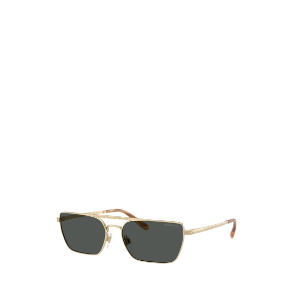 Ralph Lauren Western Rectangle Sunglasses In Gold