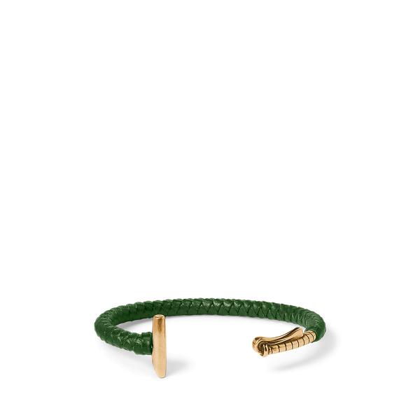 The Heritage Collection Ralph Lauren Braided Antiqued Brass Polo Mallet Cuff In Multi