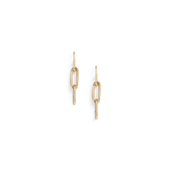 Ralph Lauren Champagne-tone Overlap Earrings In Gold