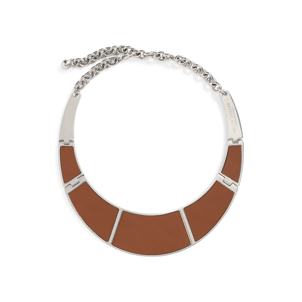 Ralph Lauren Inset-wood Plaque Necklace In Multi