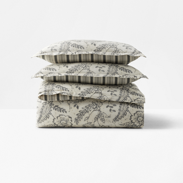 Polo Ralph Lauren Sara Duvet Cover Set In Grey