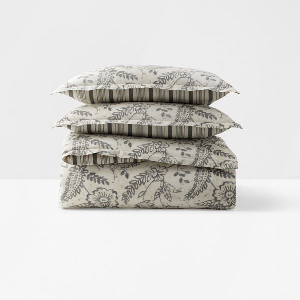 Polo Ralph Lauren Sara Comforter Set In Grey