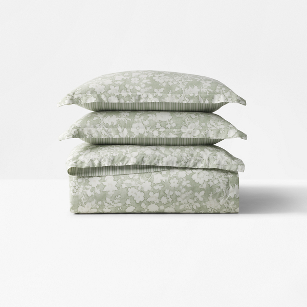 Ralph Lauren Heather Duvet Cover Set In Green