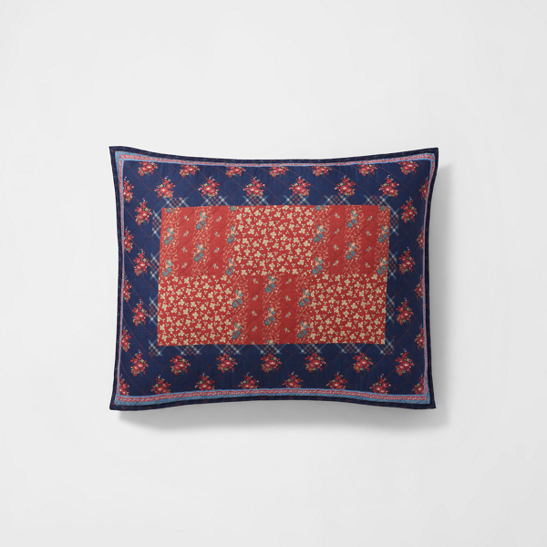 Ralph Lauren Claremont Sham In Red