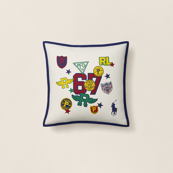 Polo Ralph Lauren Pembroke Throw Pillow In True Cream Multi