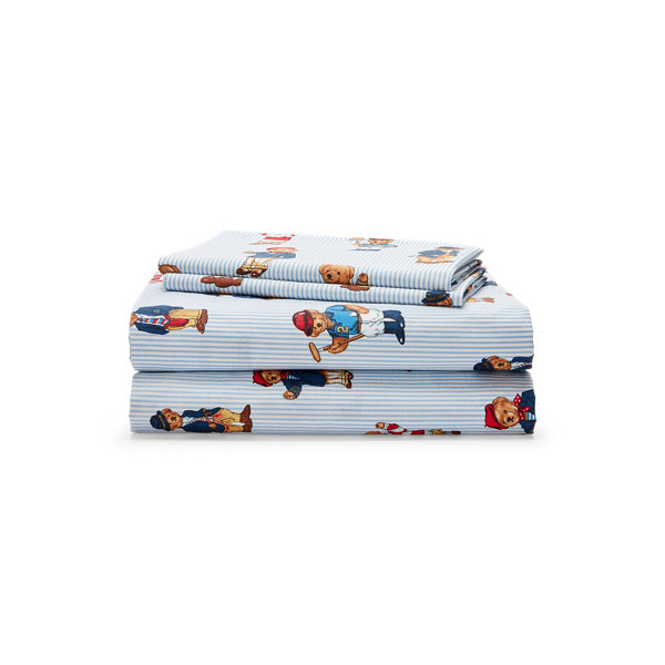 Teddy Bear Stripe Sheeting
