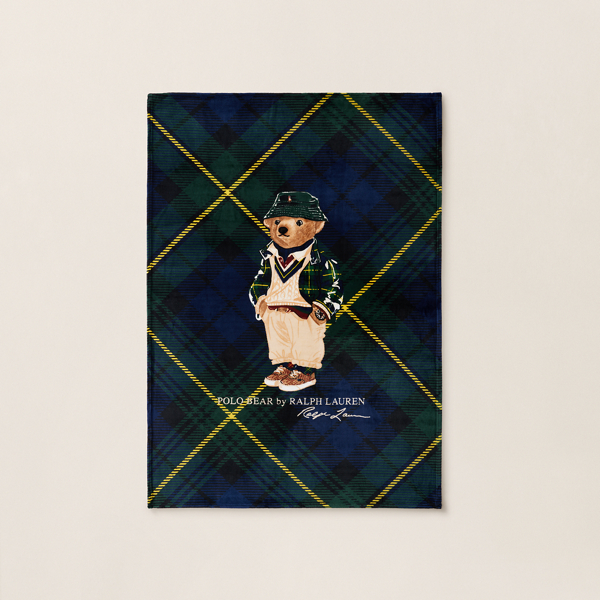 Ralph Lauren Highmoore Polo Bear Throw Blanket In Multi