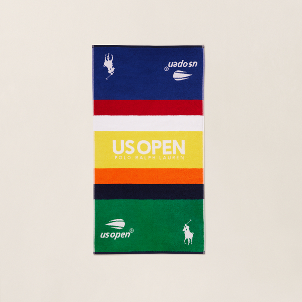 Ralph Lauren Us Open Color-blocked Hand Towel In Multi