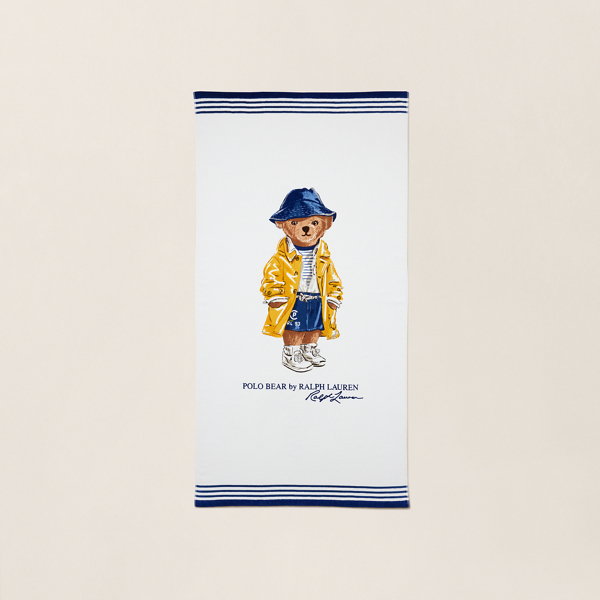 Polo Bear Raincoat Beach Towel