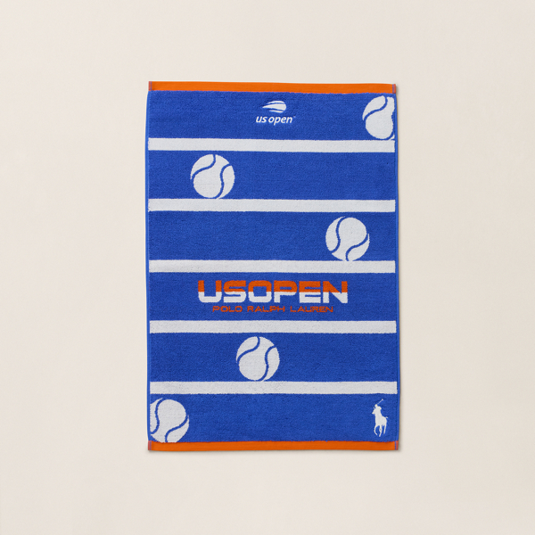 Polo Ralph Lauren Us Open Striped Tea Towel In Blue Multi