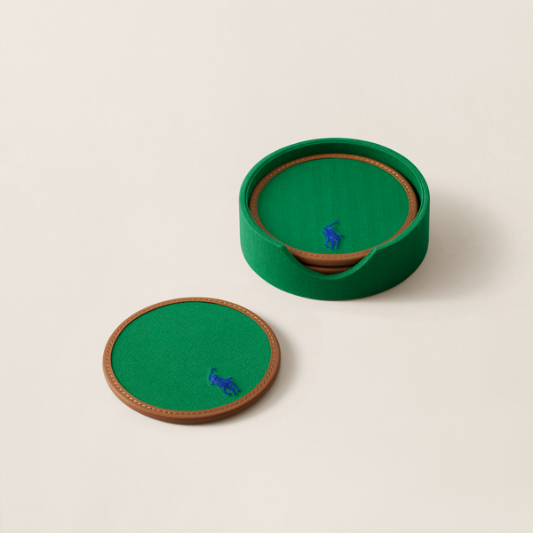 Ralph Lauren Polo Icon Coaster Set In Multi