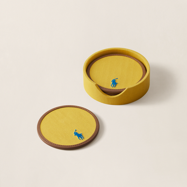 Ralph Lauren Polo Icon Coaster Set In Multi
