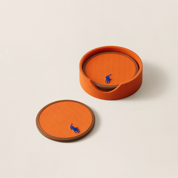 Ralph Lauren Polo Icon Coaster Set In Multi