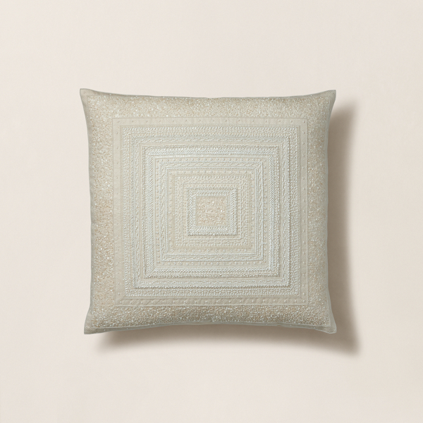 Ralph Lauren Gabriela Throw Pillow In True Cream
