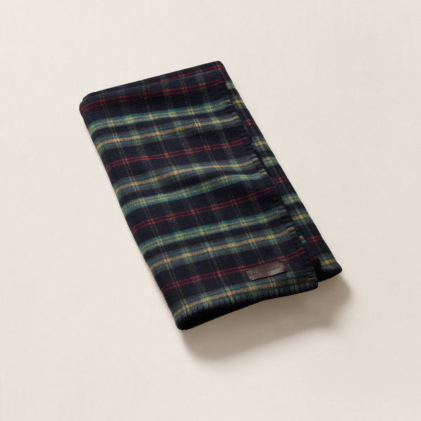 Ralph Lauren Georgia Throw Blanket In Blue