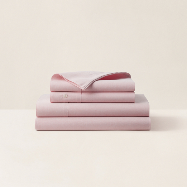 Polo Ralph Lauren Organic Cotton Oxford Solid Sheeting In Pink