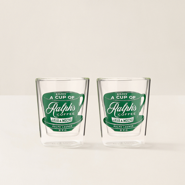 Polo Ralph Lauren Ralph's Coffee Latte Cup Set In Clear