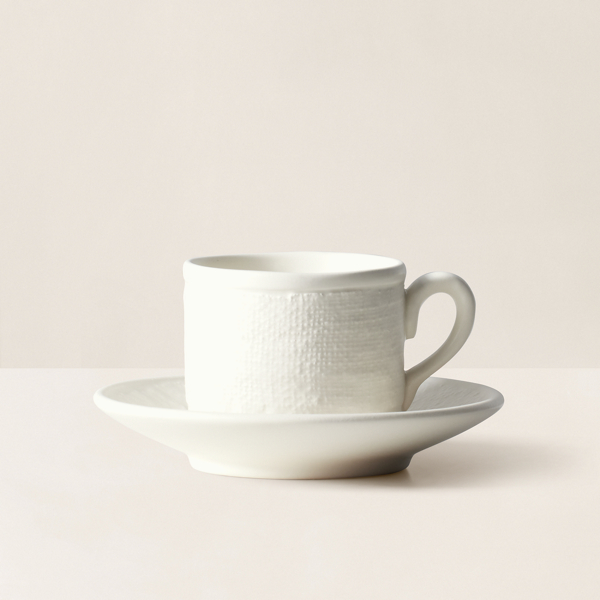 Ralph Lauren Everett Teacup & Saucer In White