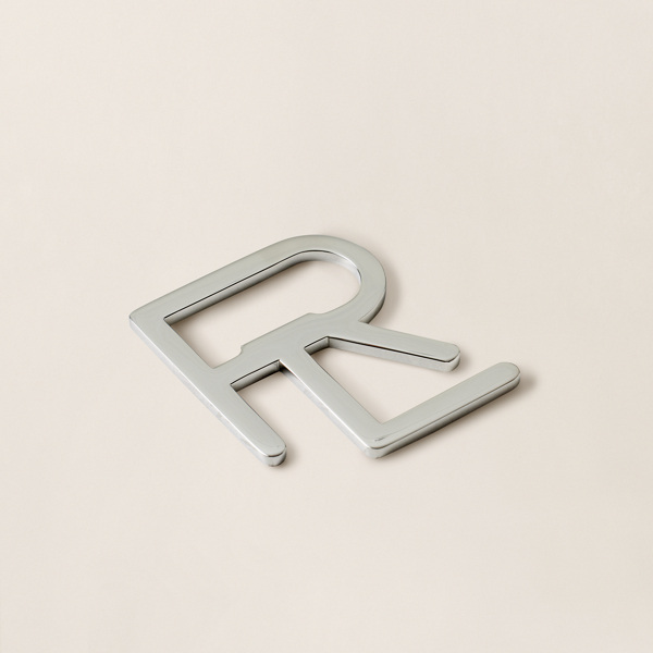 Ralph Lauren Stacked Rl Bottle Opener In Silver