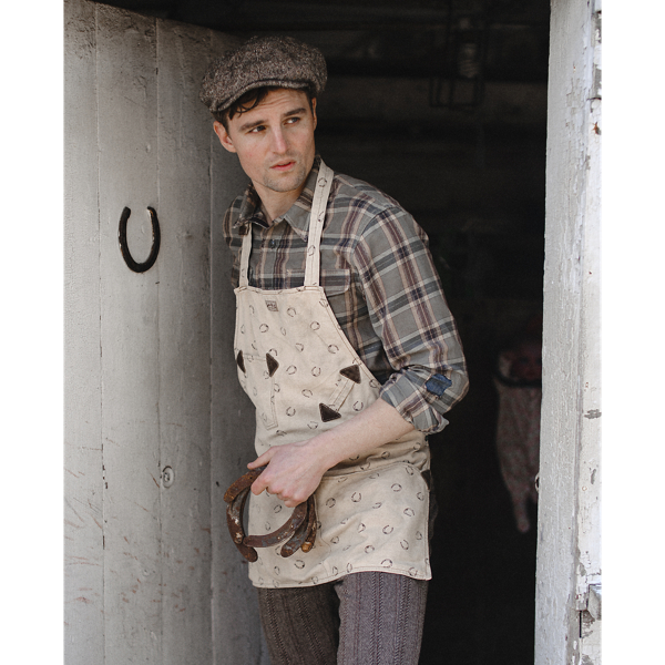 Double Rl Ralph Lauren Horseshoe-print Canvas Apron