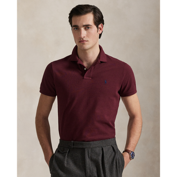 Slim Fit Mesh Polo Shirt