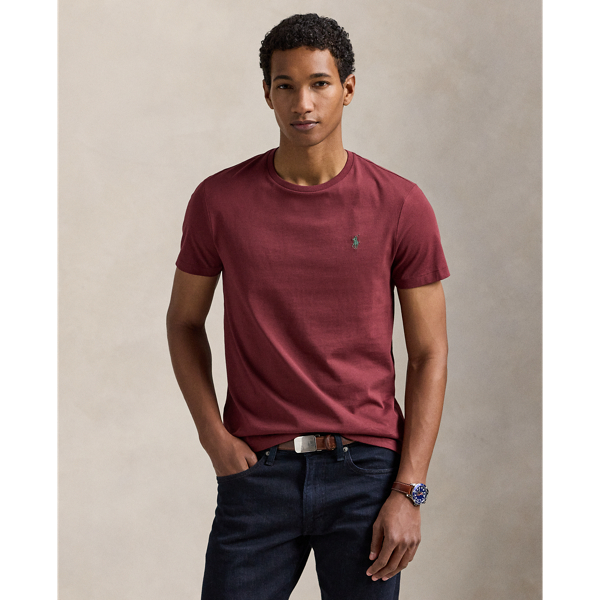 Washed for a perfectly broken-in look and feel, this cotton T-shirt is a Polo essential you'll reach for again and again.