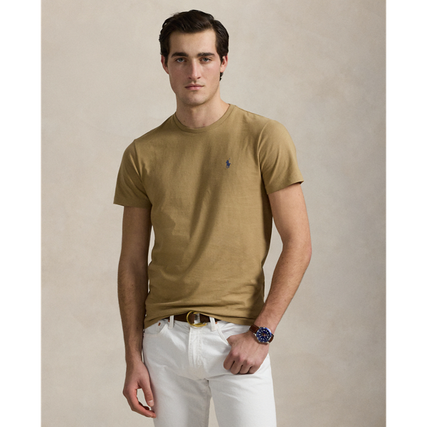 Washed for a perfectly broken-in look and feel, this cotton T-shirt is a Polo essential you'll reach for again and again.