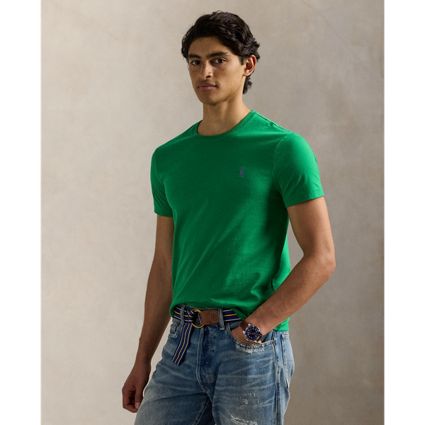Washed for a perfectly broken-in look and feel, this cotton T-shirt is a Polo essential you'll reach for again and again.
