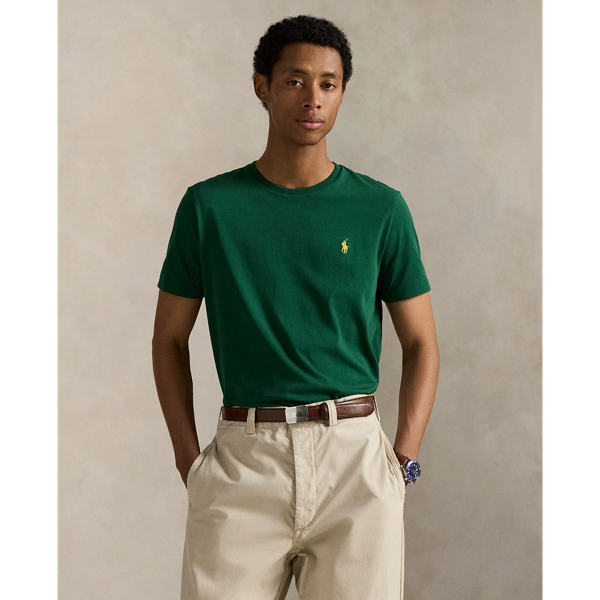 Washed for a perfectly broken-in look and feel, this cotton T-shirt is a Polo essential you'll reach for again and again.