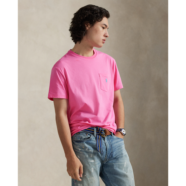Maglietta Ralph Lauren Custom Slim-Fit in Cotone