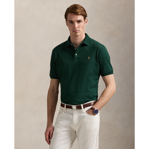 An American style standard since 1972, the Polo shirt has been imitated but never matched. Over the decades,  Ralph Lauren Lauren has re-imagined his signature style in a wide array of colours and fits, yet all retain the quality and attention to detail of the iconic original. This trim version is made from luxe cotton interlock with an ultra-soft finish.
