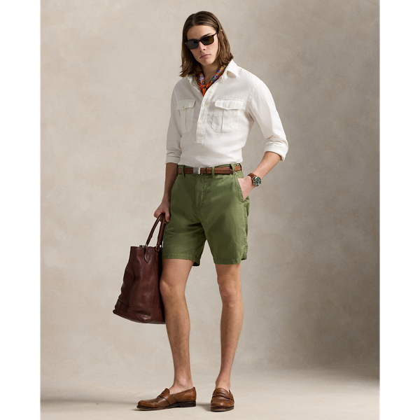 Short classique en lin et coton 21,6 cm - Polo Ralph Lauren - Modalova