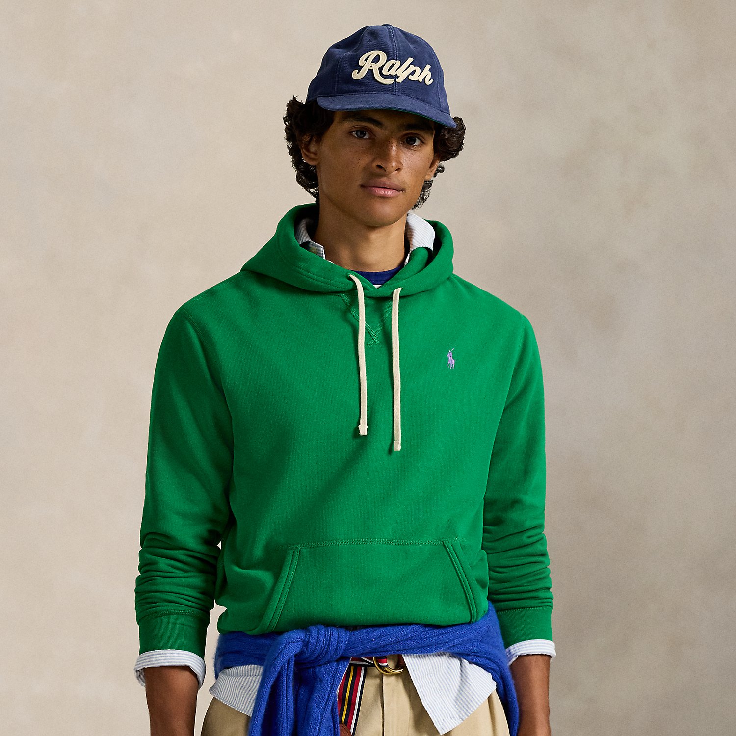 Perfect for teaming with tracksuit wear, jeans or shorts, this cotton-blend hoodie is sure to become a well-loved piece.