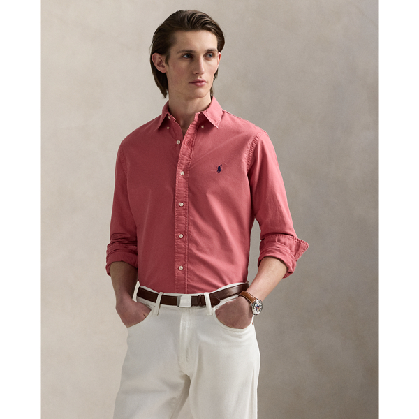 Chemise Oxford cintrée teinte en pièce - Polo Ralph Lauren - Modalova