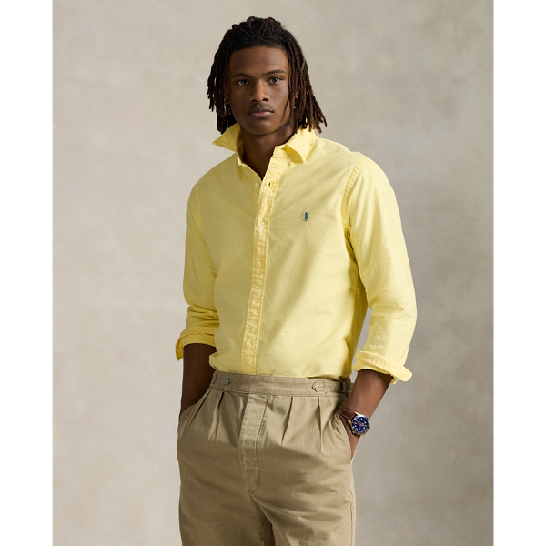 Chemise Oxford cintrée teinte en pièce - Polo Ralph Lauren - Modalova