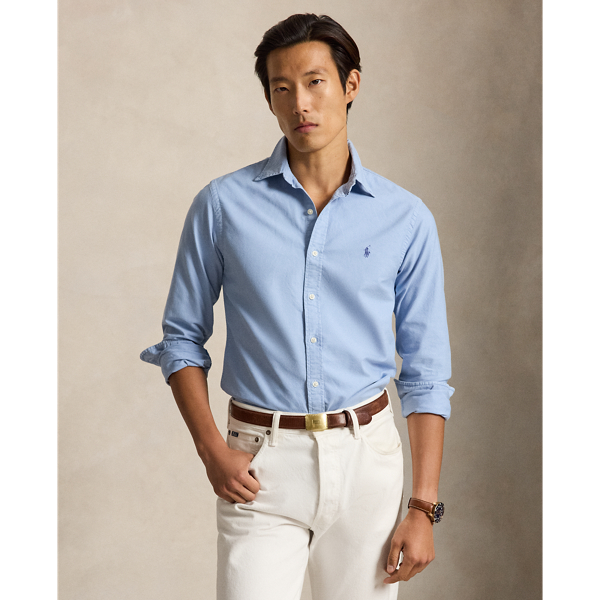 Slim Fit Garment-Dyed Oxford Shirt
