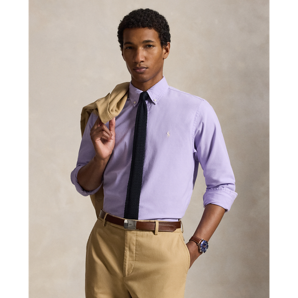 Custom Fit Garment-Dyed Oxford Shirt