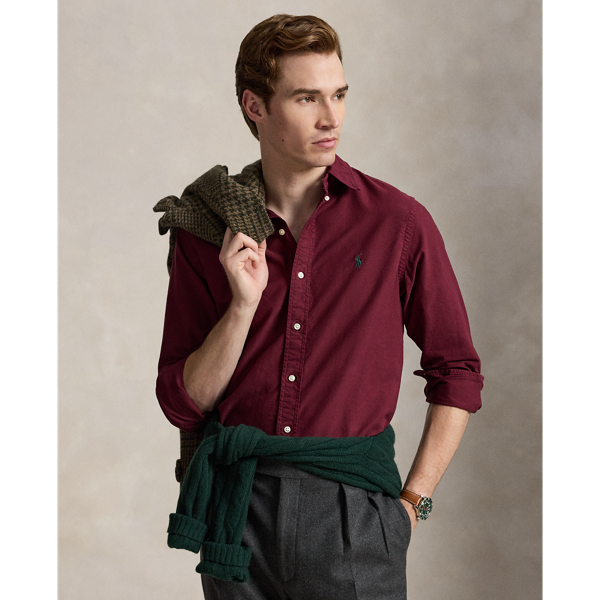 Custom Fit Garment-Dyed Oxford Shirt