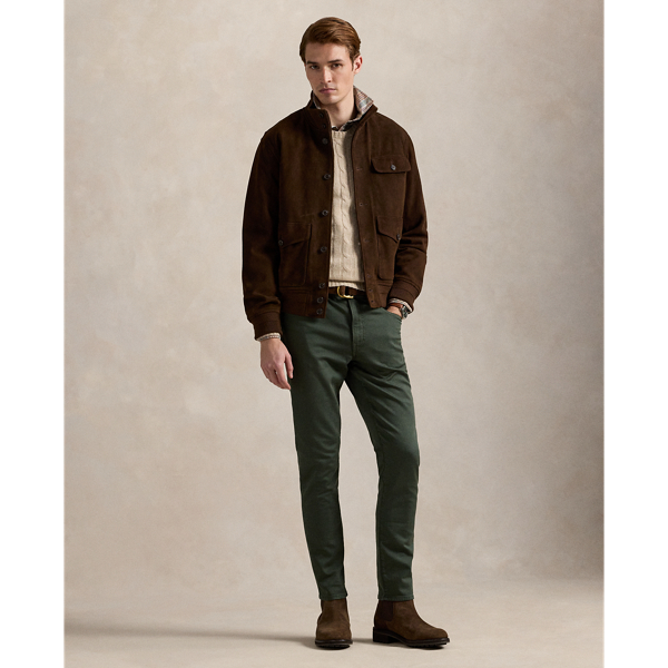 Ralph Lauren Sullivan Slim Knitlike Chino Pant In Green
