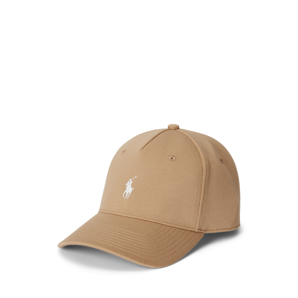 Ralph Lauren Ponte Ball Cap In Vintage Khaki