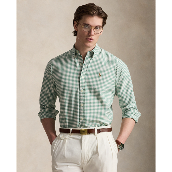 Custom Fit Gingham Oxford Shirt