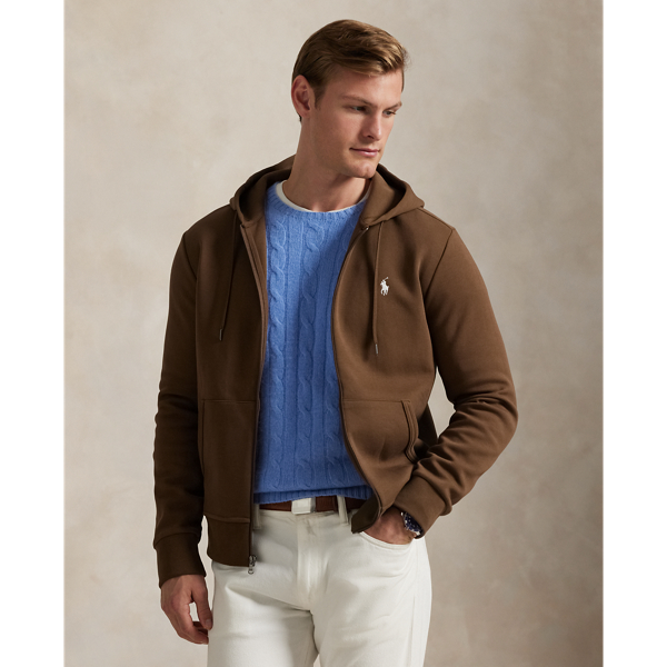 Made from a smooth cotton-blend fabric, this full-zip hoodie is an easy match for joggers or jeans.