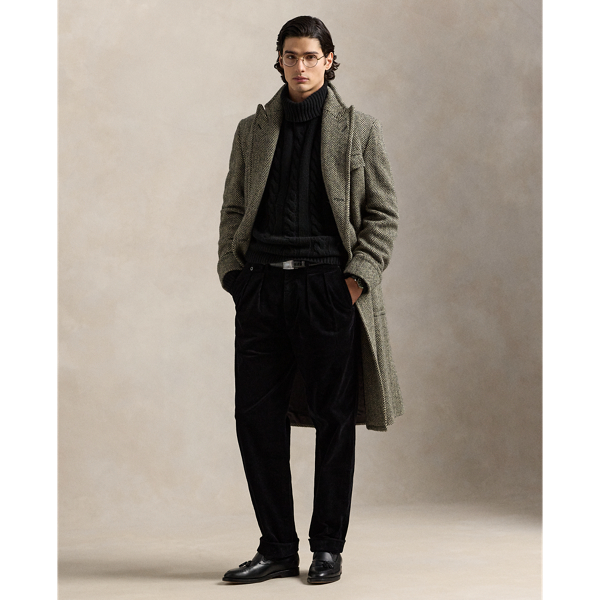 Ralph Lauren Whitman Relaxed Fit Corduroy Pant In Black