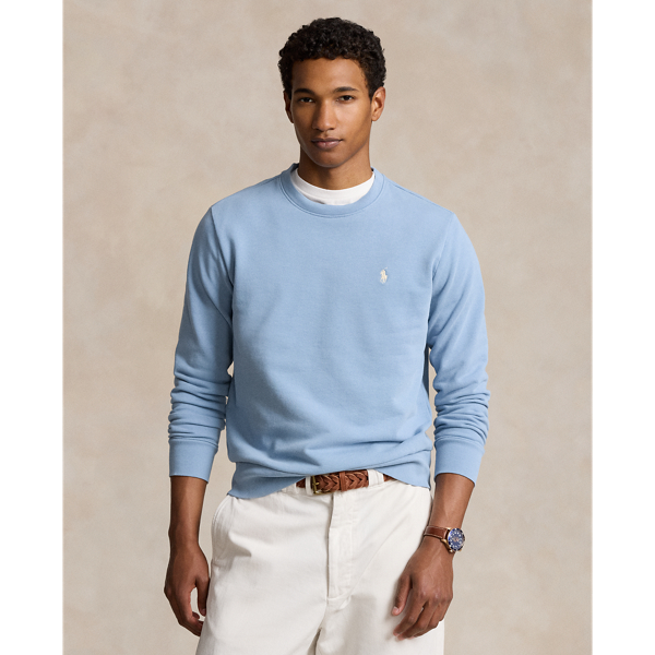 Polo Ralph Lauren Loopback Fleece Sweatshirt In Channel Blue