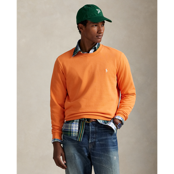 Ralph Lauren Loopback Fleece Sweatshirt In Orange